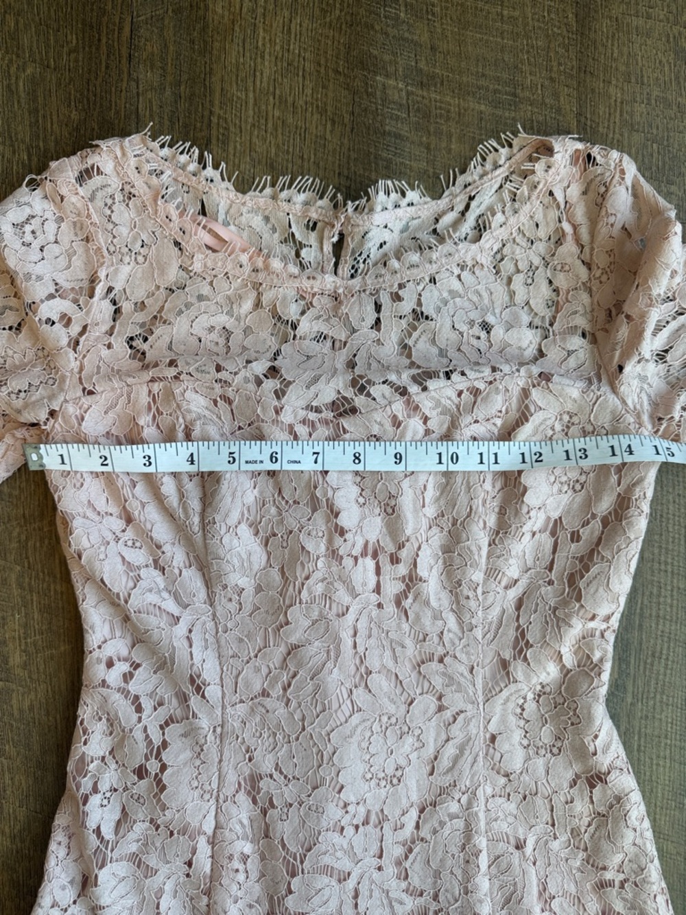 Eliza J Women’s Blush Pink Lace Dress Size 0 - Picture 7 of 13